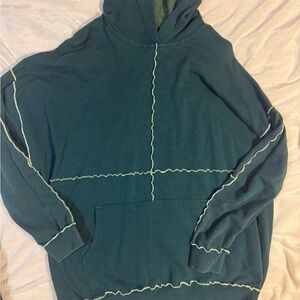 Wild Fable Green Hoodie with Lime Trim